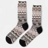 Bulldog - Dekoratives Muster in Pastelltönen Socken (Linkes Detail)