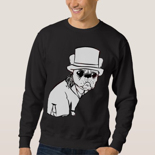 Bulldog-Duke-Kontur Sweatshirt (Vorderseite)