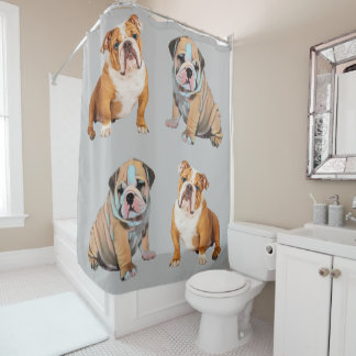 Bulldog Duschvorhang