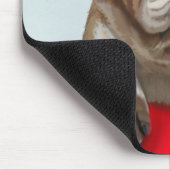 Bulldog-Eimer, Liebe rot 2 Mousepad (Ecke)