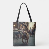 Bulldog Elegante Schultertasche Tasche (Rückseite)