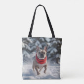 Bulldog Elegante Schultertasche Tasche (Rückseite)