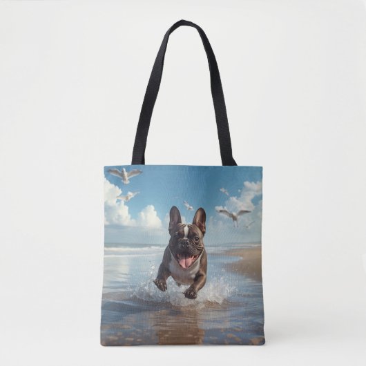 Bulldog Elegante Schultertasche Tasche (Vorderseite)