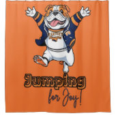 Bulldog Energie | Fun Art Duschvorhang (Vorderseite)