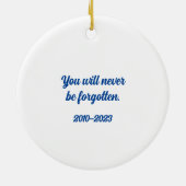 Bulldog-Engel-Dog-Gedenkstätte Keramik Ornament (Hinten)