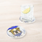 Bulldog Engel Untersetzer (Seite)