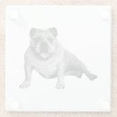 Bulldog Entspannungsmoment Glasuntersetzer (Rückseite)