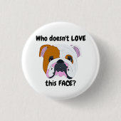 Bulldog Face Button (Vorderseite)