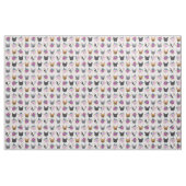 Bulldog Faces Lavendel Stoff (Fat Quarter (45,7 x 55,9 cm))