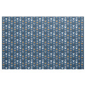 Bulldog Faces Navy Blue Stoff (Fat Quarter (45,7 x 55,9 cm))