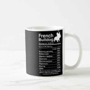 Bulldog Facts Nutrition Fun Frenchie Lover Kaffeetasse