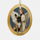 Bulldog Fagel Personalisiert Keramik Ornament (Rechts)