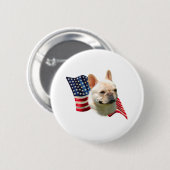 Bulldog-Fahne Button (Vorne & Hinten)