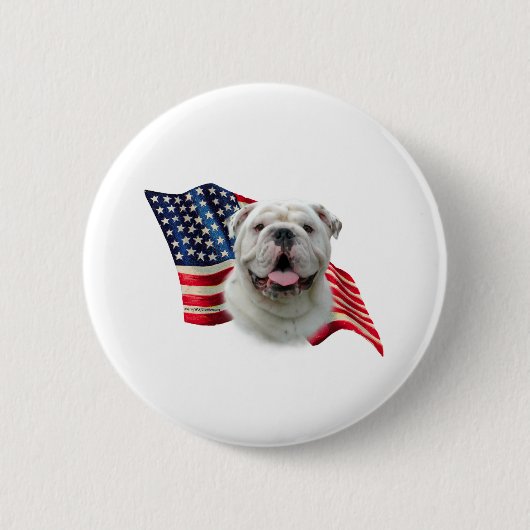 Bulldog-Fahne Button (Vorderseite)