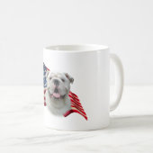 Bulldog-Fahne Kaffeetasse (VorderseiteRechts)