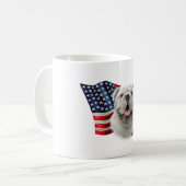 Bulldog-Fahne Kaffeetasse (Vorderseite Links)