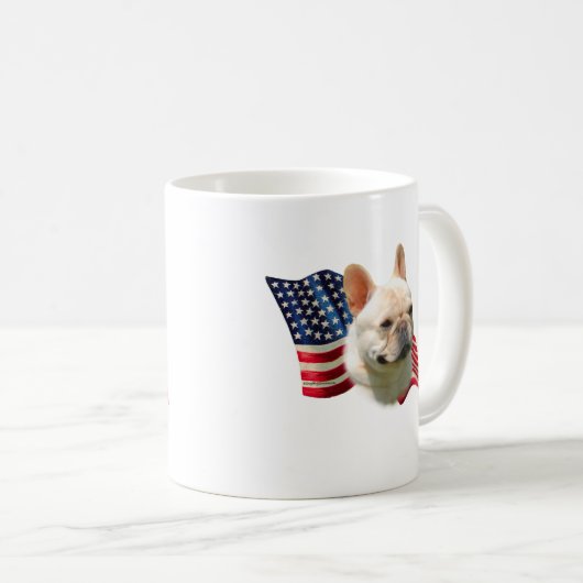 Bulldog-Fahne Kaffeetasse (VorderseiteRechts)