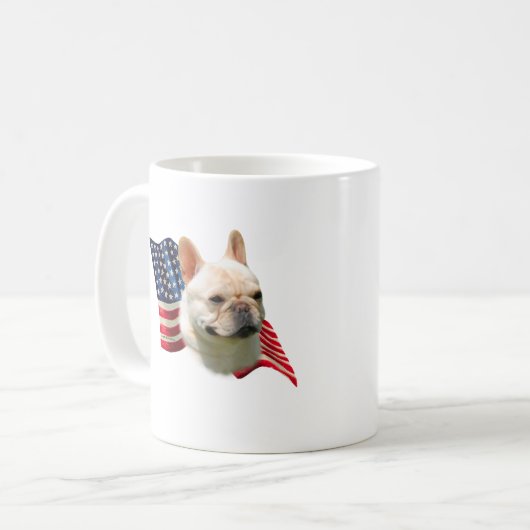 Bulldog-Fahne Kaffeetasse (Vorderseite Links)