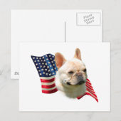 Bulldog-Fahne Postkarte (Vorne/Hinten)