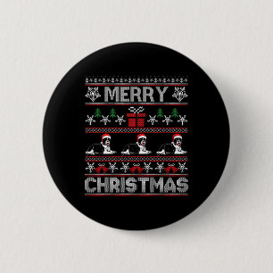 Bulldog Familie Matching Funny Ugly Weihnachten Sc Button