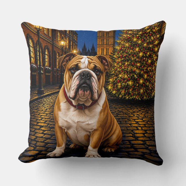 Bulldog-Feiertag  Kissen (Vorderseite)