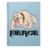 Bulldog Fierce Notizblock (Vorderseite)