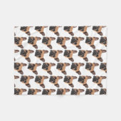 Bulldog Fleece Blanket (Vorderseite (Horizontal))