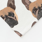 Bulldog Fleece Blanket (Ecke)
