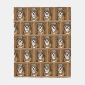 Bulldog Fleecedecke (Vorderseite)