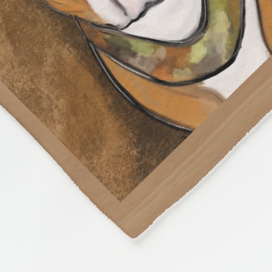 Bulldog Fleecedecke (Ecke)