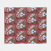 Bulldog Fleecedecke (Vorderseite (Horizontal))