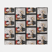 Bulldog Fleecedecke (Vorderseite (Horizontal))