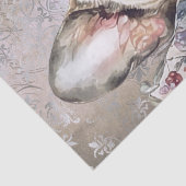 Bulldog-Floral-Hund Seidenpapier (Detail)