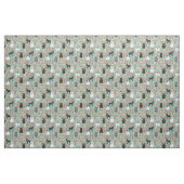Bulldog-Floral Stoff (Fat Quarter (45,7 x 55,9 cm))