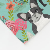 Bulldog-Florenz Fleecedecke (Ecke)