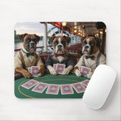 Bulldog-Flussdampfer-Spieler-Mauspad Mousepad (Mit Mouse)