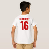 Bulldog Football T-Shirt (Schwarz voll)