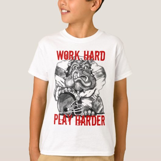 Bulldog Football T-Shirt (Vorderseite)