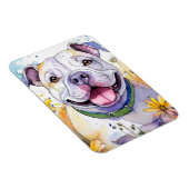 Bulldog Foto Magnet (Rechte Seite)