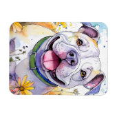 Bulldog Foto Magnet (Horizontal)