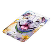 Bulldog Foto Magnet (Linke Seite)