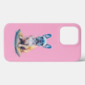 Bulldog Francés Colorido y Artístico Case-Mate iPhone Hülle (Rückseite (Horizontal))