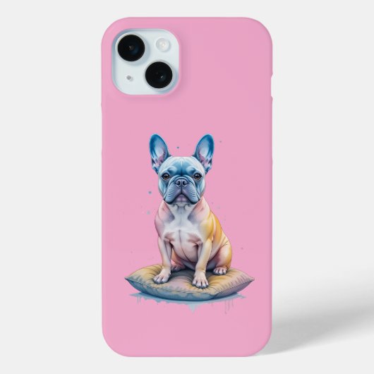 Bulldog Francés Colorido y Artístico  Case-Mate iPhone Hülle (Rückseite)