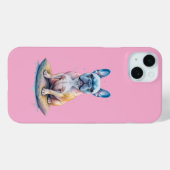 Bulldog Francés Colorido y Artístico Case-Mate iPhone Hülle (Rückseite (Horizontal))