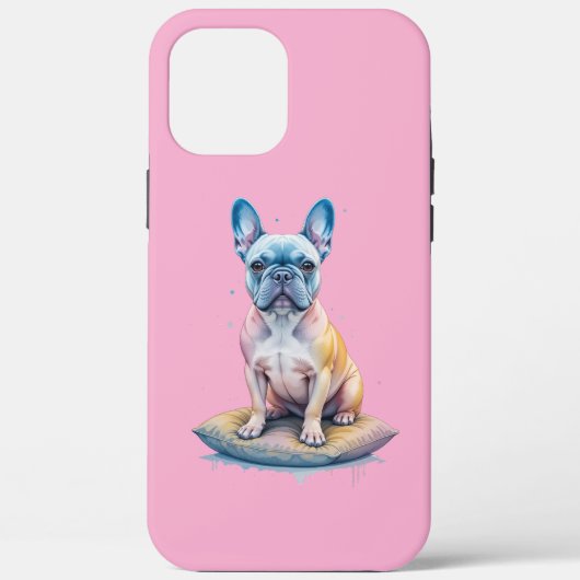 Bulldog Francés Colorido y Artístico Case-Mate iPhone Hülle (Rückseite)
