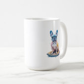 Bulldog Francés Colorido y Artístico Kaffeetasse (VorderseiteRechts)