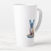 Bulldog Francés Colorido y Artístico Milchtasse (Rechte Ecke)