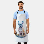 Bulldog Francés Colorido y Artístico  Schürze (Getragen)
