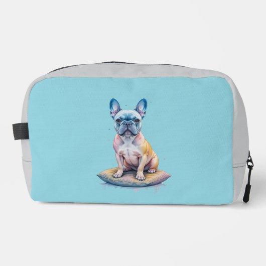Bulldog Francés Colorido y Artístico Waschbeutel (Vorderseite)