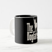 Bulldog| Franziskanerin Das Hundevater Zweifarbige Tasse (Vorderseite Links)